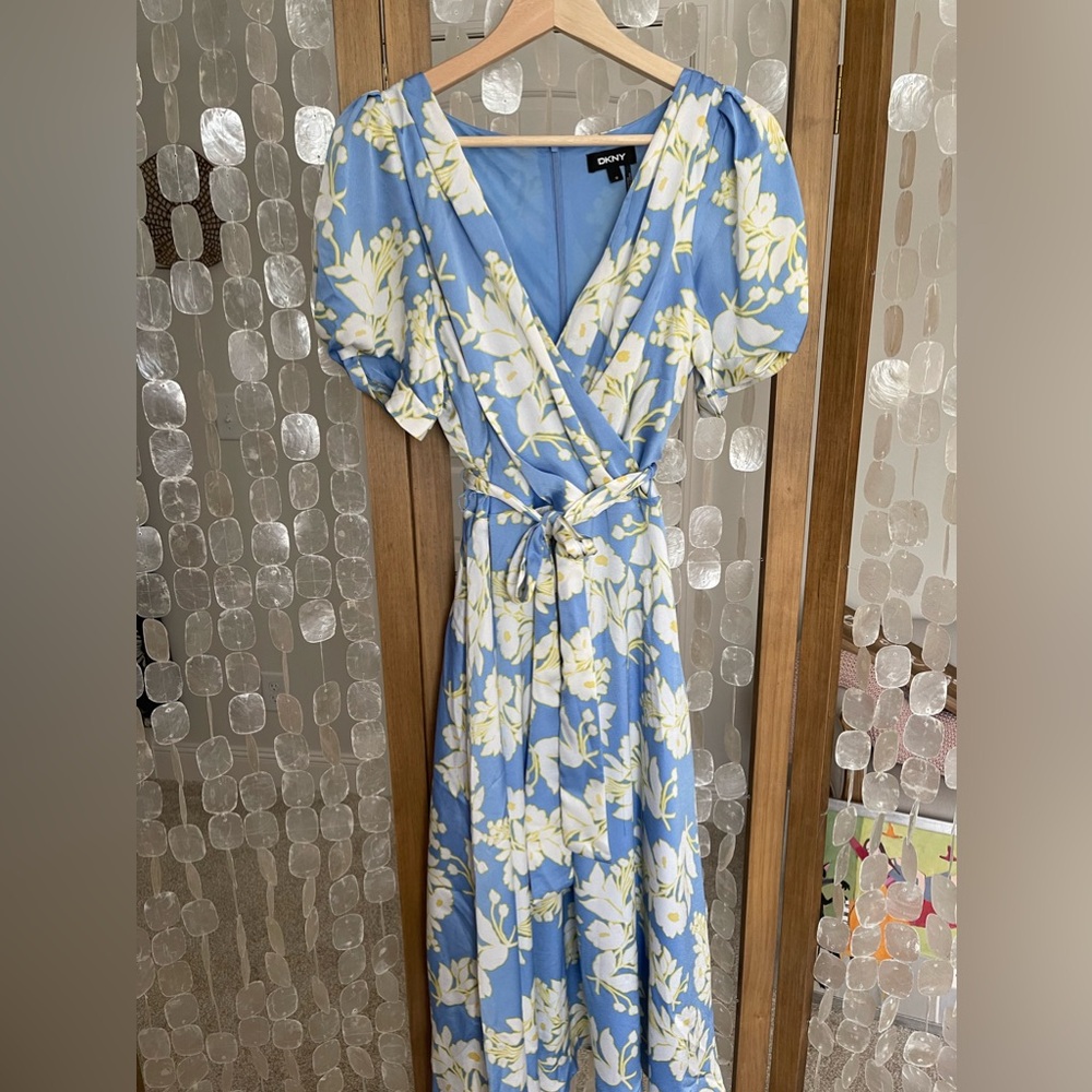 DKNY midi floral dress size 12